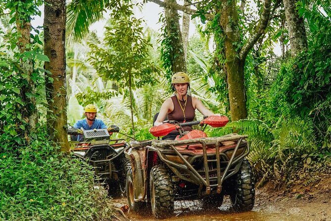 Bali ATV Quad Adventure Ubud Monkey Forest and Waterfall - Stop 2: Tegenungan Waterfall Quick Views in a Jungle Setting