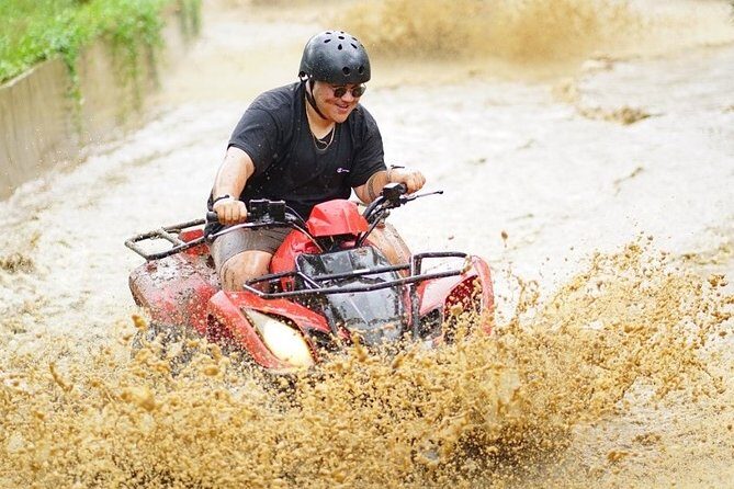 Bali ATV Quad Bike and Snorkeling at Blue Lagoon Tanjung Jepun Combination Tour - Shower, locker, and lunch with a pool nearby