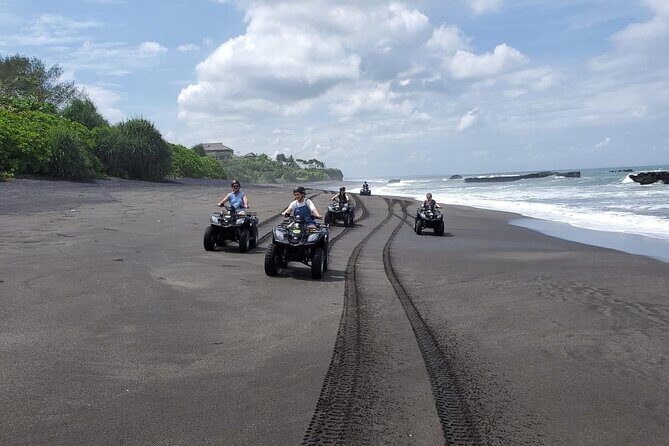 Bali ATV Ride In the beach black sand atv tour - From Ozzy Bali Adventure to Tegal Mengkeb Village