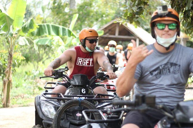 Bali Quad Bike ATV with Flying Fox - ATV Riding: Training, Dirt Course Energy, and Countryside Views