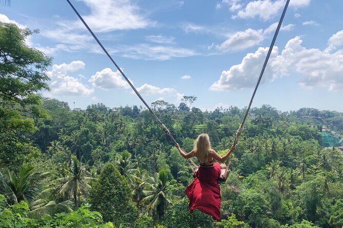 Bali White Water Rafting with Sacred Monkey Forest and Swing - My Swing Bali: Getting High Over Jungle and Rice Terraces