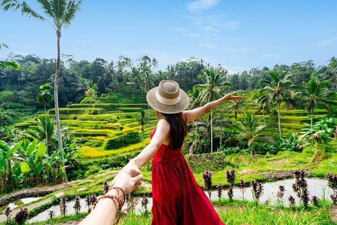 Banyumala Waterfall, Jatiluwih, Ulun Danu and Tanah Lot tours - Buyan Lake viewpoint: twin-lake scenery at Wanagiri
