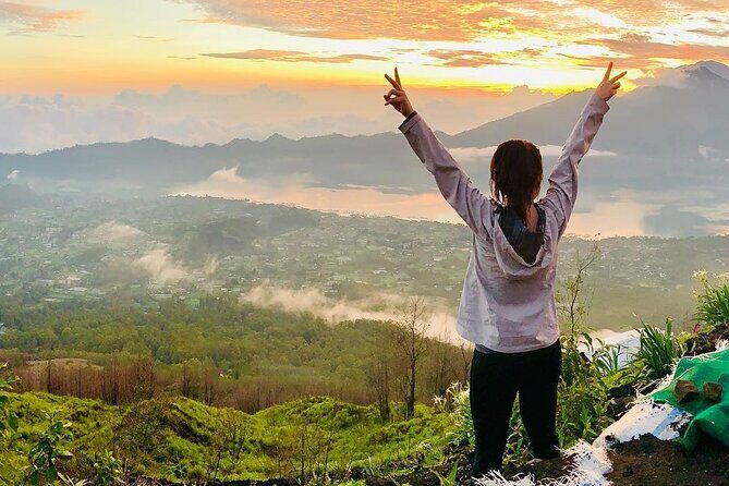 Mount Batur Sunrise Trekking With Hot Springs - The Trek Itself: 1,717m, Flashlights, and Trekking Poles