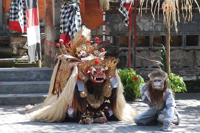 Ubud Combine Mount Batur Kintamani Tour - Stop 1: Barong & Kris dance, where the mythology is the point